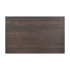 Flash Furniture Bennett Tavolo Rettangolare Commerciale da Interno in Legno Massello con Base a X in Ghisa Antiruggine da 23,75 x 29,5 ad Altezza Cena