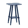 Crestview Collection Free Form Blue Solid Wood Accent_End Table