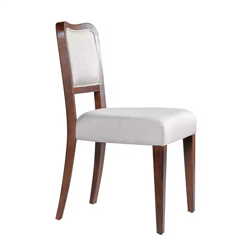 Set di 2 sedie da pranzo tradizionali imbottite con struttura in legno massiccio, eleganti sedie senza braccioli per sala da pranzo o salotto - Panipeachy