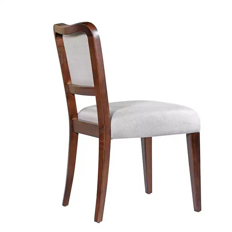 Set di 2 sedie da pranzo tradizionali imbottite con struttura in legno massiccio, eleganti sedie senza braccioli per sala da pranzo o salotto - Panipeachy