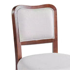 Set di 2 sedie da pranzo tradizionali imbottite con struttura in legno massiccio, eleganti sedie senza braccioli per sala da pranzo o salotto - Panipeachy