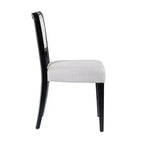 Set di 2 sedie da pranzo tradizionali imbottite con struttura in legno massiccio, eleganti sedie senza braccioli per sala da pranzo o salotto - Panipeachy