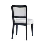 Set di 2 sedie da pranzo tradizionali imbottite con struttura in legno massiccio, eleganti sedie senza braccioli per sala da pranzo o salotto - Panipeachy