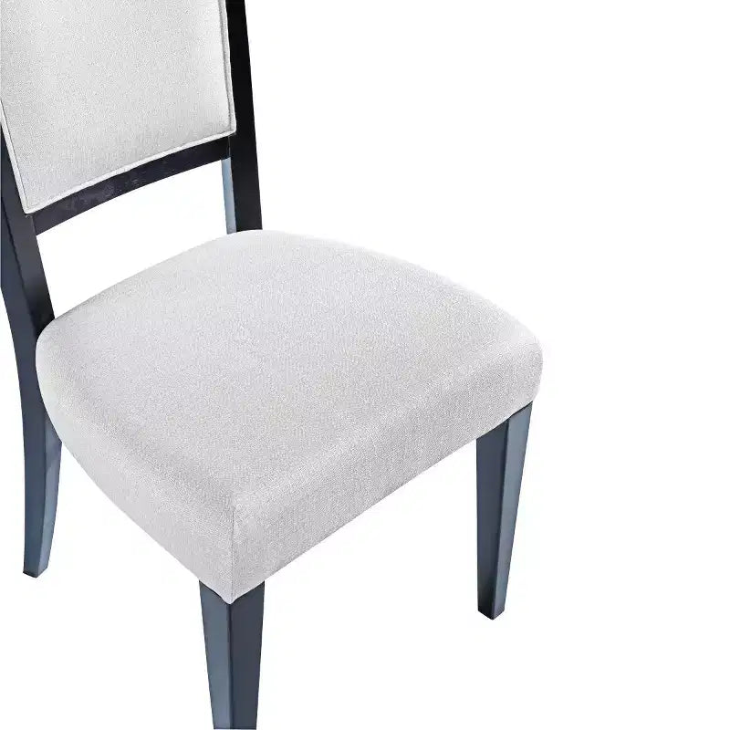 Set di 2 sedie da pranzo tradizionali imbottite con struttura in legno massiccio, eleganti sedie senza braccioli per sala da pranzo o salotto - Panipeachy