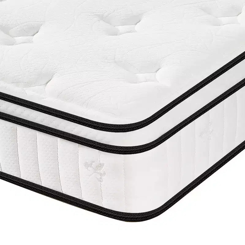 Whisen Materasso Ibrido Queen 12 con Memory Foam, Molle Insacchettate, Media Fermezza