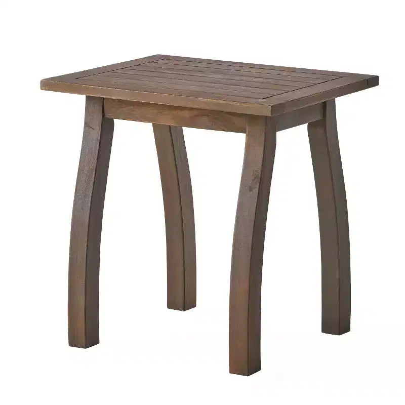 MAYEERTY Tavolino da esterni 1 confezione in legno di acacia, tavolino moderno per patio, cortile, bordo piscina