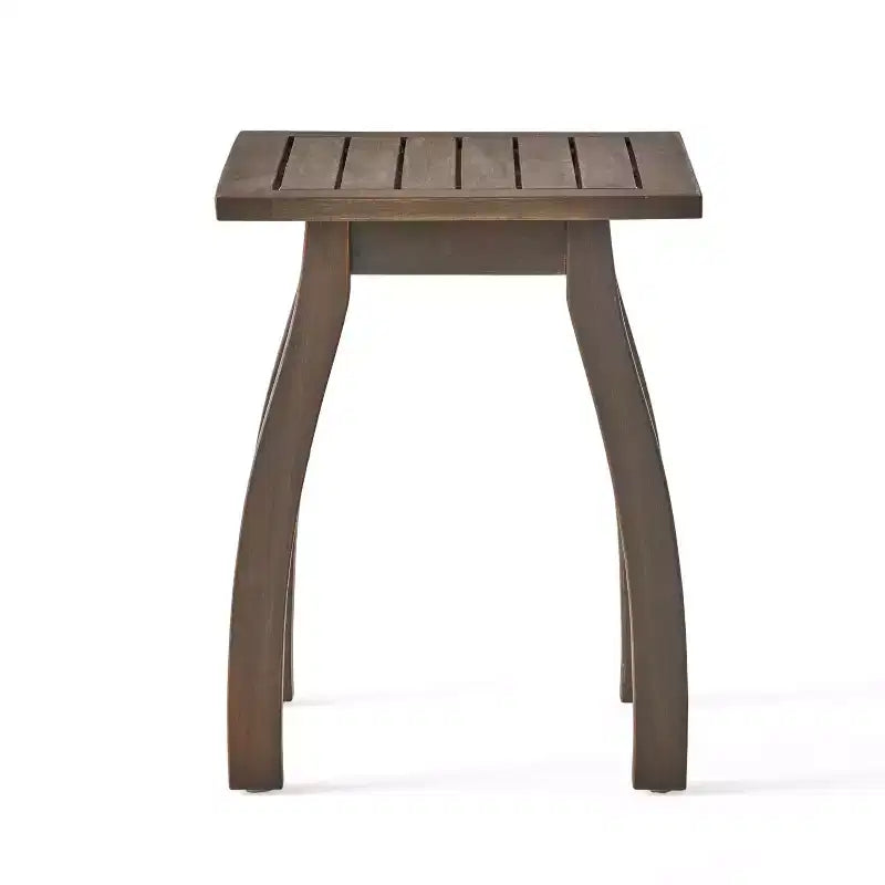 MAYEERTY Tavolino da esterni 1 confezione in legno di acacia, tavolino moderno per patio, cortile, bordo piscina