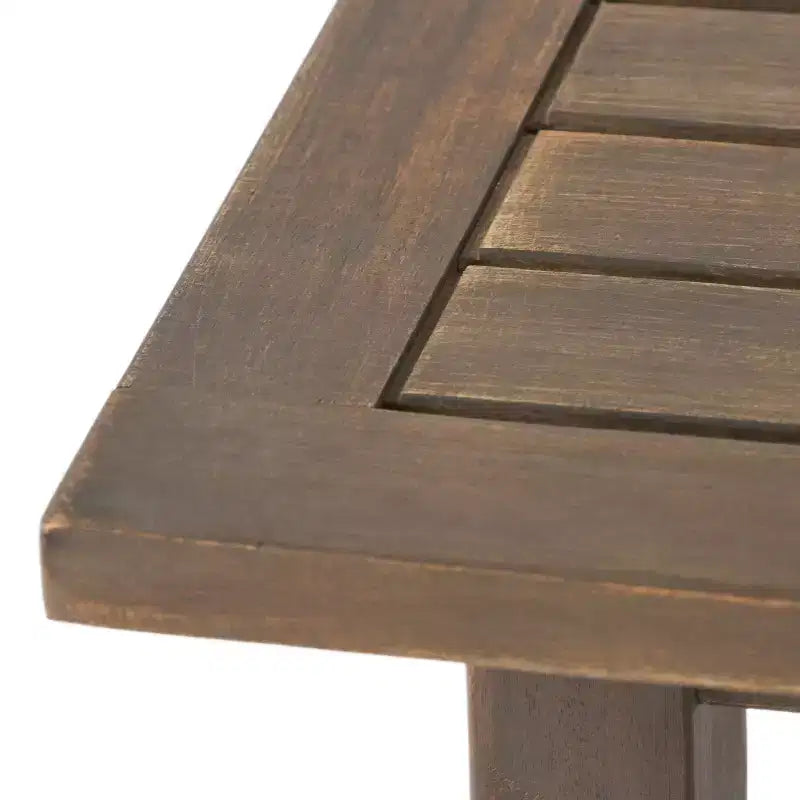 MAYEERTY Tavolino da esterni 1 confezione in legno di acacia, tavolino moderno per patio, cortile, bordo piscina
