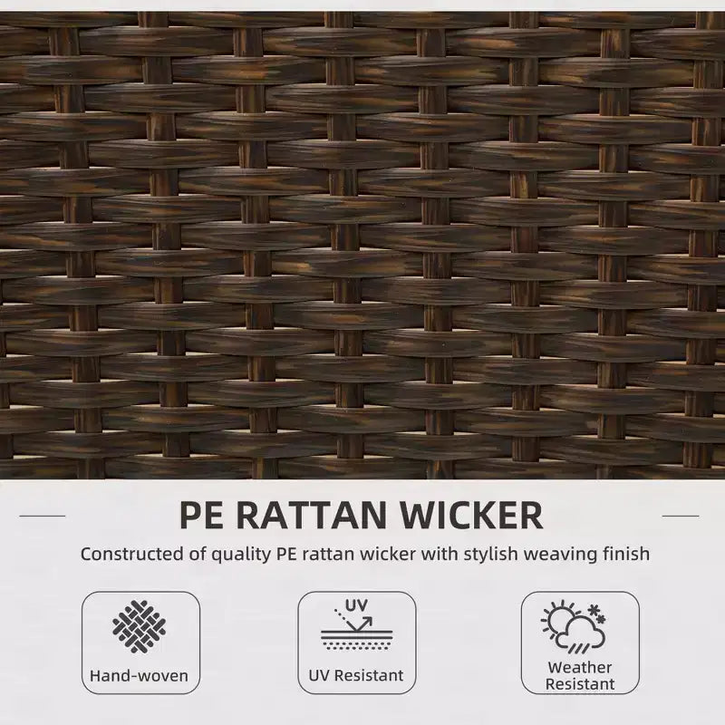 Set di sedie da pranzo da esterno in PE Rattan con cuscino, 2 sedie da pranzo in vimini per patio con schienale