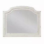 Specchio da comò Royal Hampton da parete, vetro bisellato, 38x47, bianco slavato rustico
