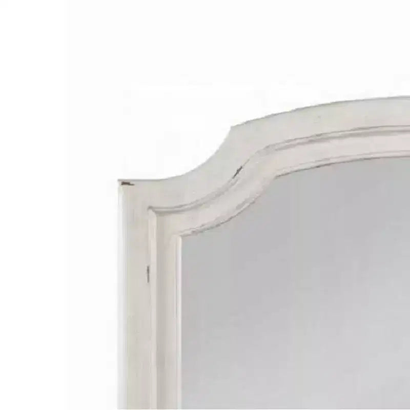 Specchio da comò Royal Hampton da parete, vetro bisellato, 38x47, bianco slavato rustico