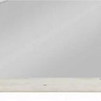 Specchio da comò Royal Hampton da parete, vetro bisellato, 38x47, bianco slavato rustico