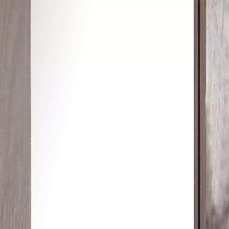 Specchio da Comò Royal Hampton con Cornice Rettangolare, in Legno di Pino Brasiliano Grigio