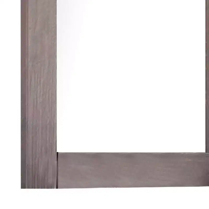 Specchio da Comò Royal Hampton con Cornice Rettangolare, in Legno di Pino Brasiliano Grigio