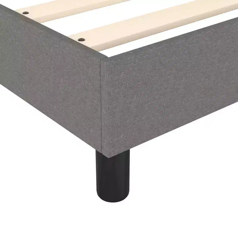 Struttura letto Grigio Scuro Poliestere, Legno compensato, Legno multistrato Matrimoniale a una piazza e mezza