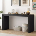 Modern Entryway Console Table, Paulownia Wood Veneer Hallway Table for Living Room, or Foyer - Panipeachy