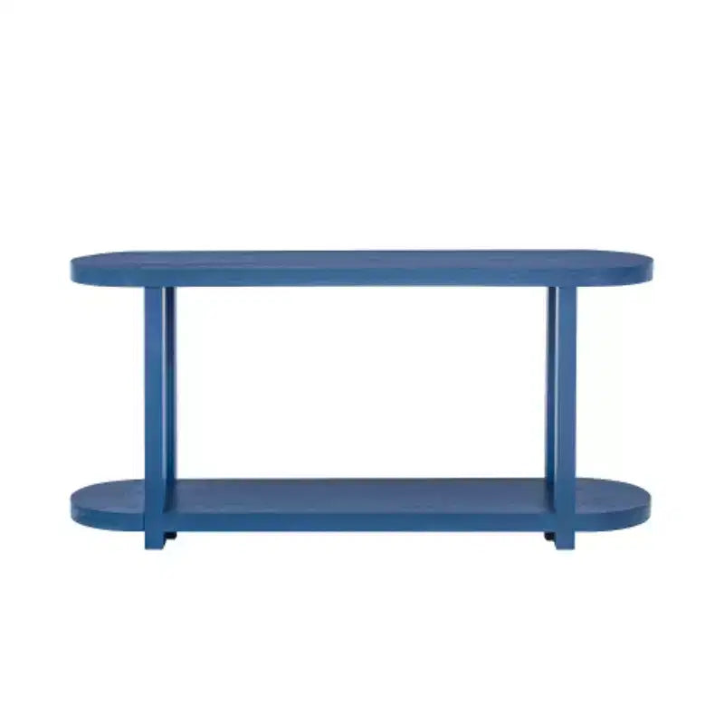 Console moderna in impiallacciatura di frassino, Tavolo da ingresso minimalista con ripiano inferiore per corridoio, soggiorno o ingresso - Panipeachy