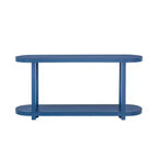 Console moderna in impiallacciatura di frassino, Tavolo da ingresso minimalista con ripiano inferiore per corridoio, soggiorno o ingresso - Panipeachy