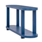 Console moderna in impiallacciatura di frassino, Tavolo da ingresso minimalista con ripiano inferiore per corridoio, soggiorno o ingresso - Panipeachy