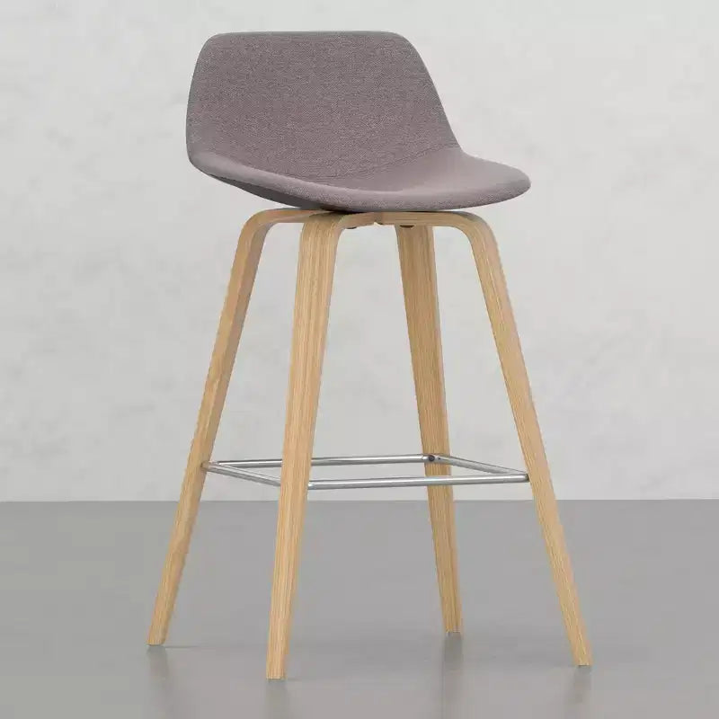 Sgabelli da bancone Okak Bentwood (set da 2), sgabelli da bar classici Harvard con struttura in legno curvato, sedute senza tempo per isola cucina