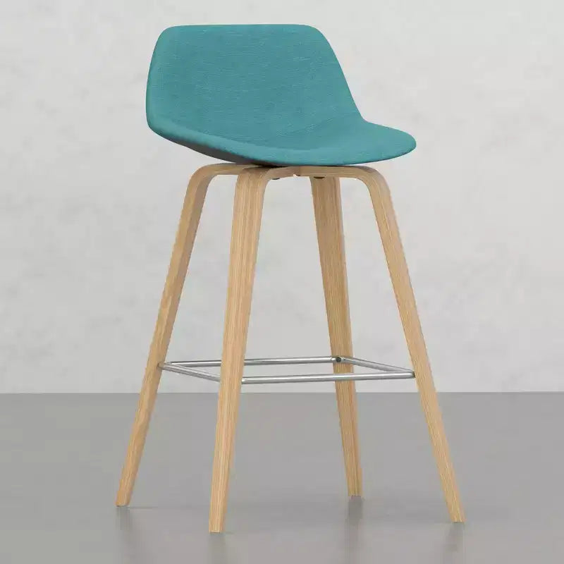 Sgabelli da bancone Okak Bentwood (set da 2), sgabelli da bar classici Harvard con struttura in legno curvato, sedute senza tempo per isola cucina