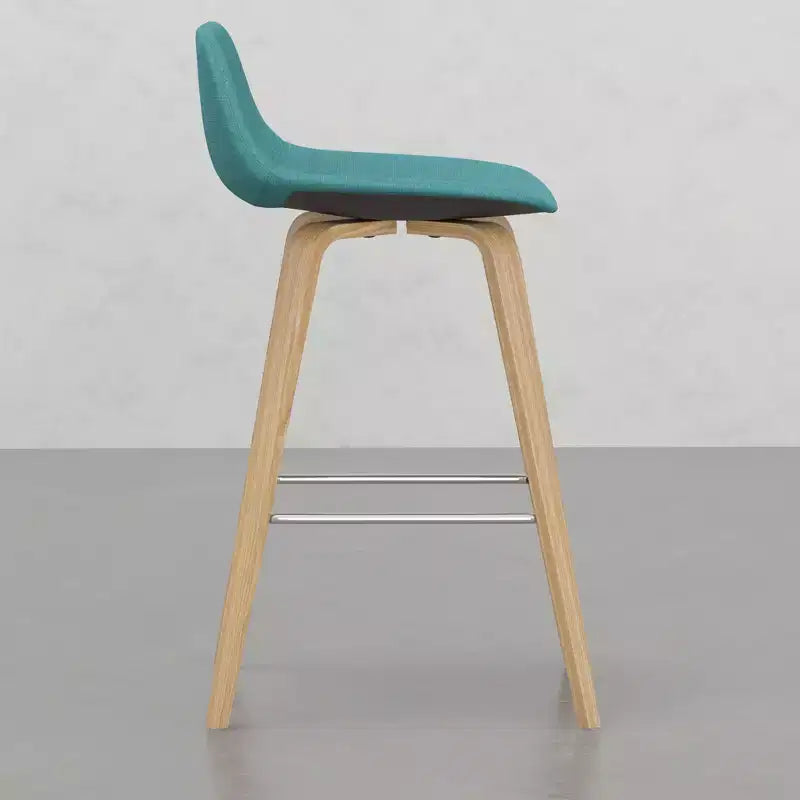 Sgabelli da bancone Okak Bentwood (set da 2), sgabelli da bar classici Harvard con struttura in legno curvato, sedute senza tempo per isola cucina