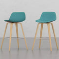 Sgabelli da bancone Okak Bentwood (set da 2), sgabelli da bar classici Harvard con struttura in legno curvato, sedute senza tempo per isola cucina