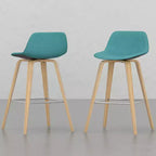 Sgabelli da bancone Okak Bentwood (set da 2), sgabelli da bar classici Harvard con struttura in legno curvato, sedute senza tempo per isola cucina