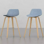 Sgabelli da bancone Okak Bentwood (set da 2), sgabelli da bar classici Harvard con struttura in legno curvato, sedute senza tempo per isola cucina