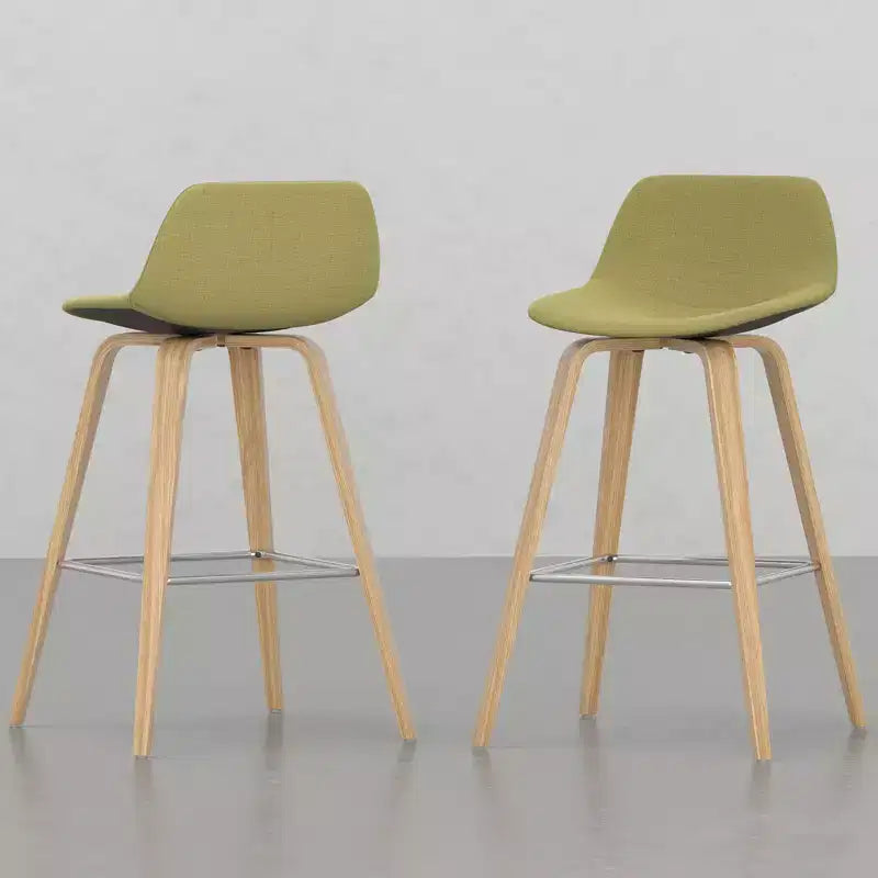 Sgabelli da bancone Okak Bentwood (set da 2), sgabelli da bar classici Harvard con struttura in legno curvato, sedute senza tempo per isola cucina