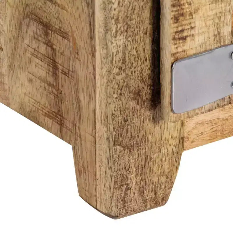 vidaXL Tavolino da caffè in legno massello di mango naturale Compatto