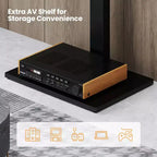Costway Supporto da Pavimento per TV, Universale per TV da 32-70 Pollici fino a 50 kg, Base di Montaggio