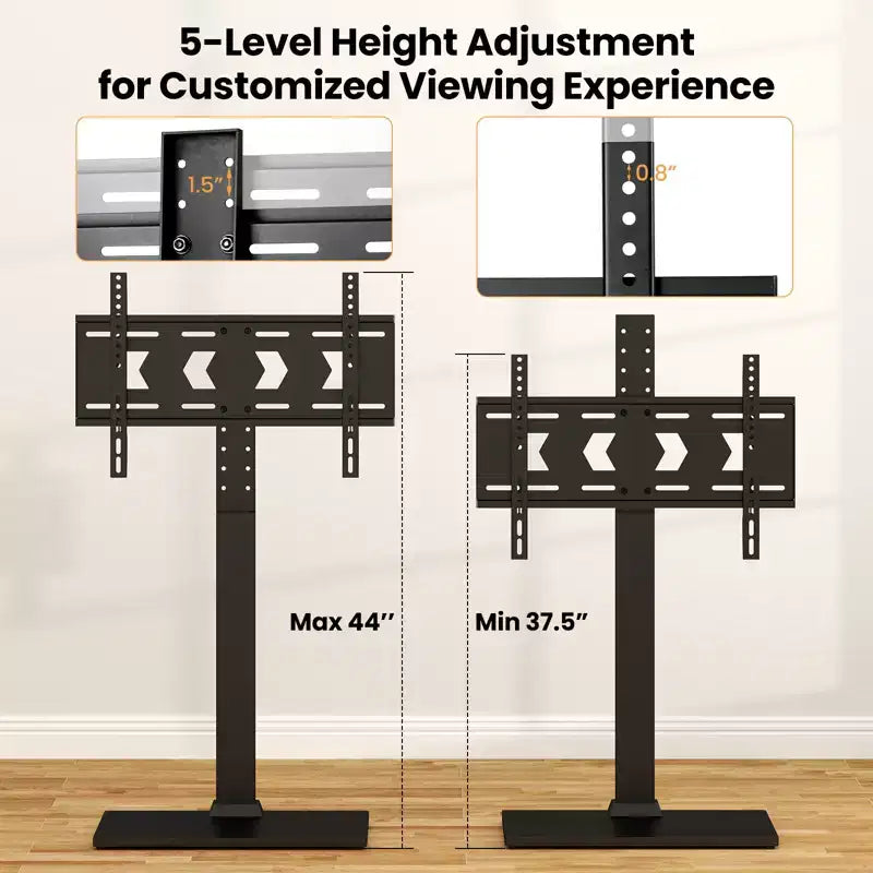 Costway Supporto da Pavimento per TV, Universale per TV da 32-70 Pollici fino a 50 kg, Base di Montaggio