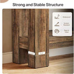 Console da ingresso Lantine 63 in legno con 2 cassetti, tavolo da ingresso in stile rustico con ripiano portaoggetti, tavolo da divano per soggiorno, corridoio