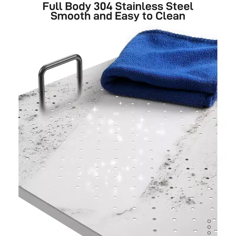 Vasca per bagno cani, Vasca da toelettatura per cani professionale in acciaio inossidabile da 127 cm - con scale, griglia da pavimento e rubinetto per animali domestici di taglia media e piccola