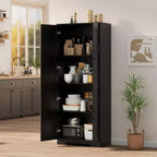 Double-door tall cabinet, compact and elegant without taking up much space, perfect for entryways, bedroom corners
