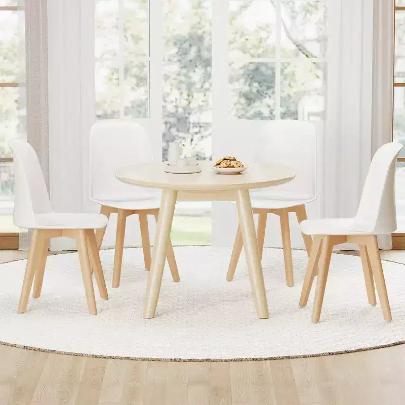 Costway Sedie da Pranzo Moderne Set da 4 Sedie da Cucina Senza Braccioli Capacità di Carico 150 kg