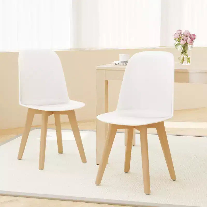 Costway Sedie da Pranzo Moderne Set da 4 Sedie da Cucina Senza Braccioli Capacità di Carico 150 kg