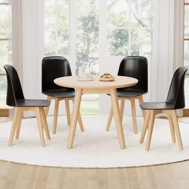 Costway Sedie da Pranzo Moderne Set da 4 Sedie da Cucina Senza Braccioli Capacità di Carico 150 kg
