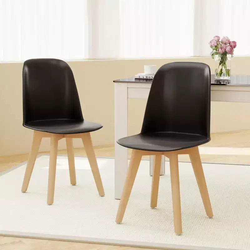 Costway Sedie da Pranzo Moderne Set da 4 Sedie da Cucina Senza Braccioli Capacità di Carico 150 kg