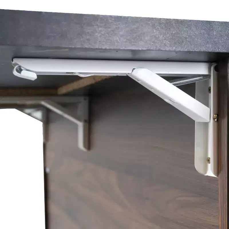 Isola da Cucina con Mobile Contenitore per Pattumiera, Carrello da Cucina con Anta a Ribalta, Isola da Cucina su Ruote con Ripiano Regolabile e Cassetto