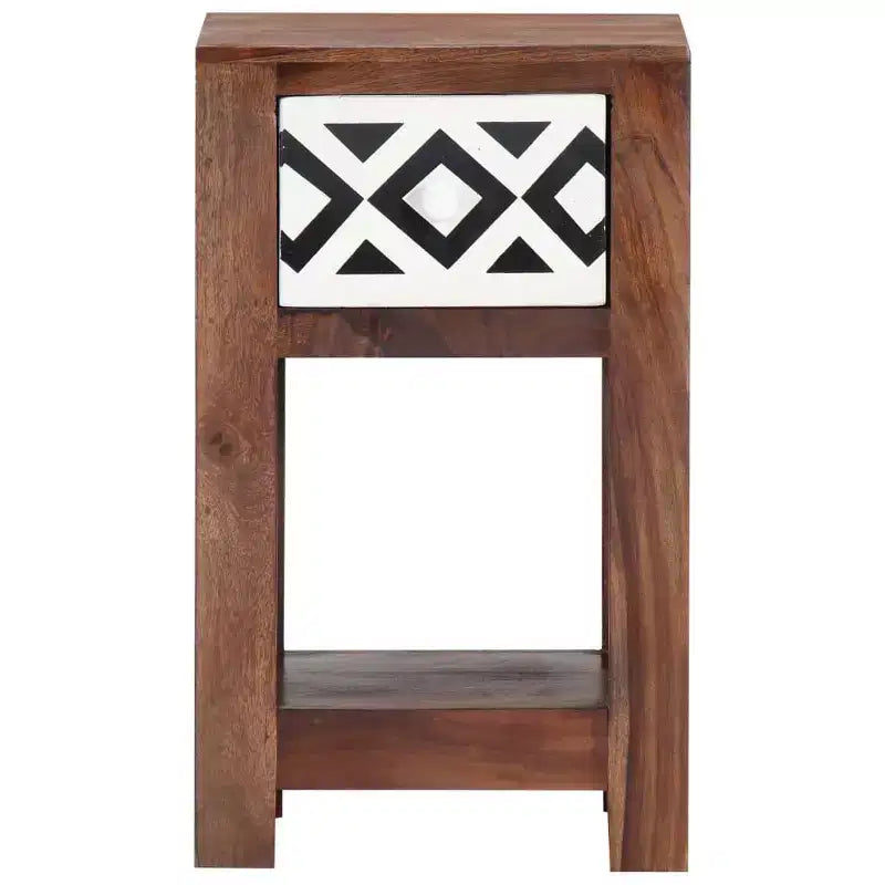 vidaXL Comodino 30x30x50 cm in Legno Massello di Acacia