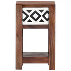vidaXL Comodino 30x30x50 cm in Legno Massello di Acacia