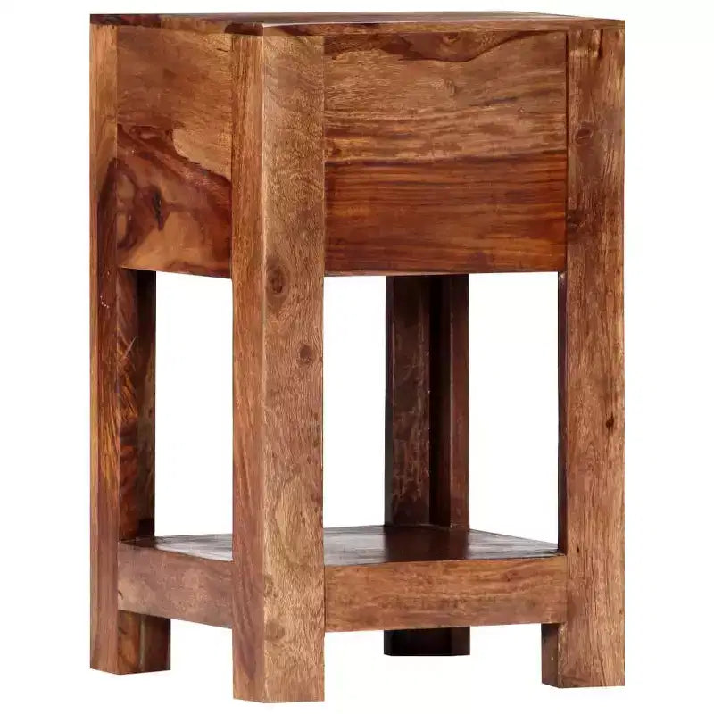 vidaXL Comodino 30x30x50 cm in Legno Massello di Acacia