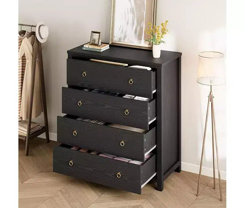 Comò per camera da letto, Comò alto per armadio con cassetti, Mobile contenitore con cassetti, Organizer per cassetti per soggiorno