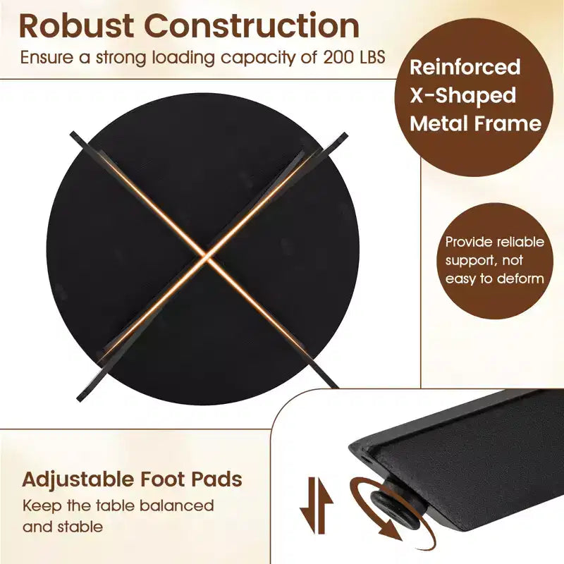 Tavolo da pranzo pieghevole Costway Tavolo da cucina rotondo allungabile da 120 cm con ante a ribalta per la casa