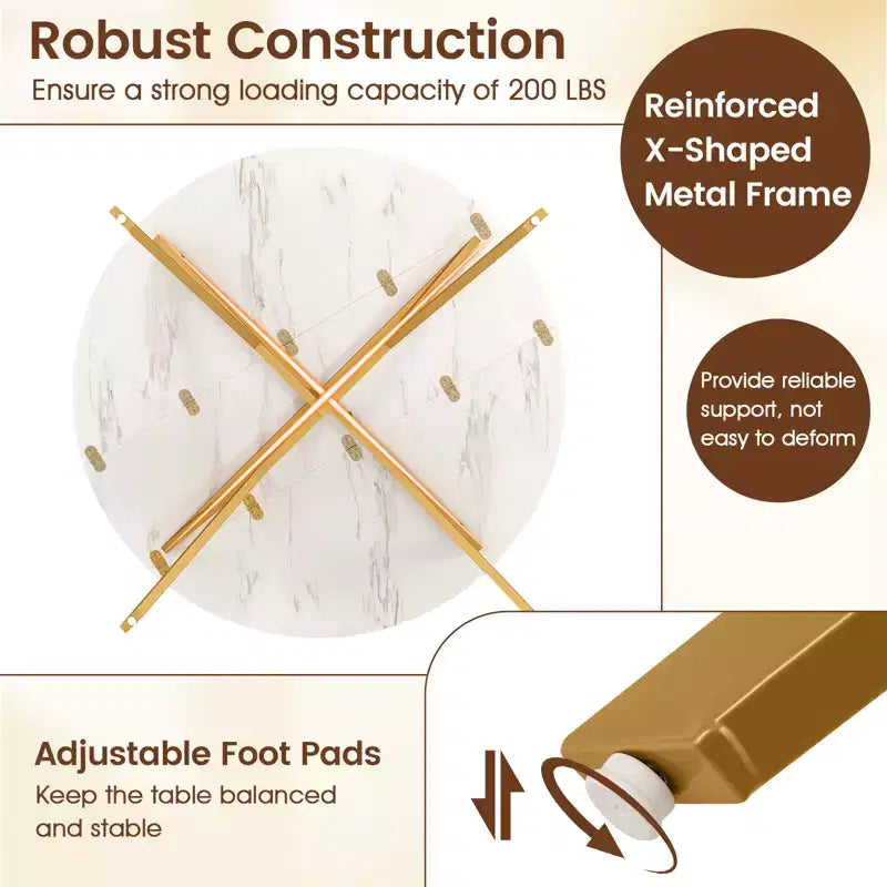 Tavolo da pranzo pieghevole Costway Tavolo da cucina rotondo allungabile da 120 cm con ante a ribalta per la casa