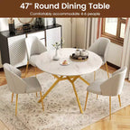 Tavolo da pranzo pieghevole Costway Tavolo da cucina rotondo allungabile da 120 cm con ante a ribalta per la casa