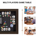 Famapy Noce Tavolo da Pranzo da Gioco Multifunzionale Tavolo Convertibile Stazione da Pranzo, Ufficio e Giochi da Tavolo