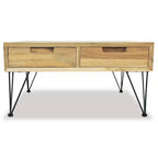 vidaXL Tavolino da caffè 80x80x40 cm in Teak Massello